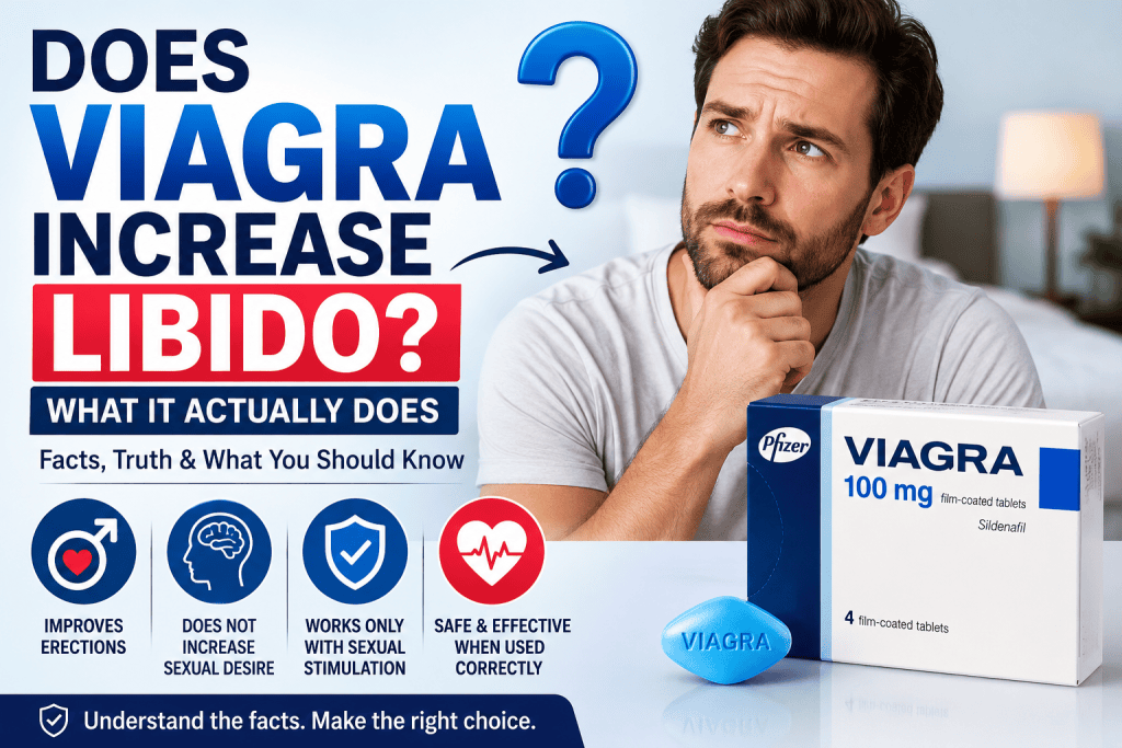 Does Viagra increase libido? Facts about sexual desire and erections.